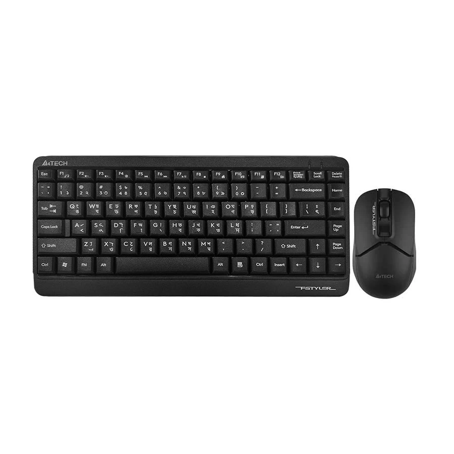 A4TECH FG1112 Black Wireless Keyboard & Mouse Combo With Bangla